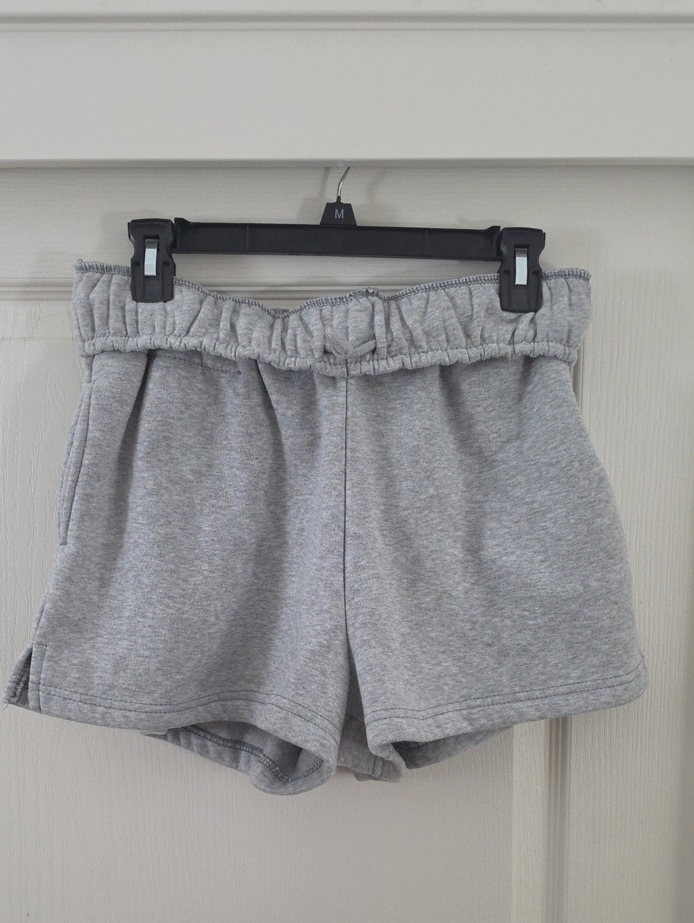 Urban Republic | Grey Foldover Waistband Fleece Sweat Shorts Size L